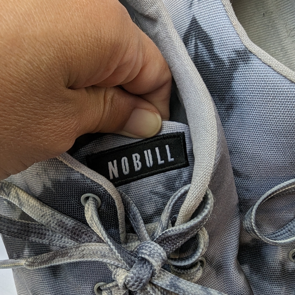NoBull Men's gray tie dye canvas trainers - Picture 7 of 9